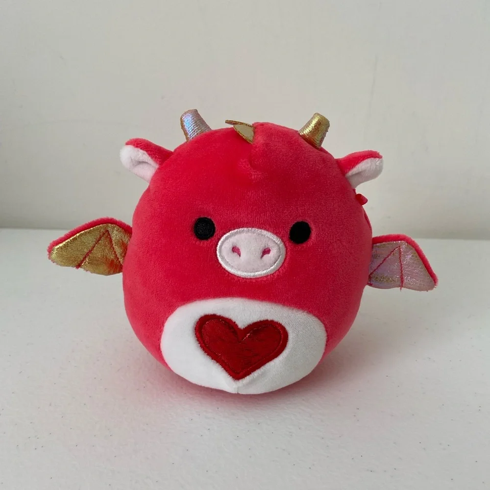 NWOT Baiden the Dragon Valentine’s Day edition 5 inch‎ Squishmallow plush